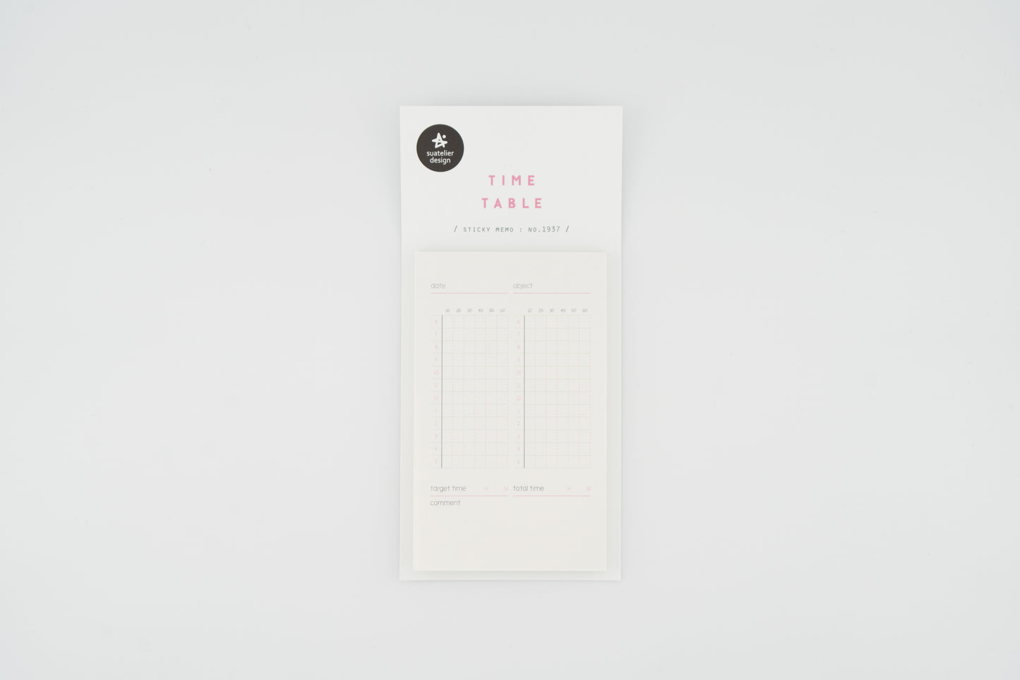 1937 Time Table Sticky Memo