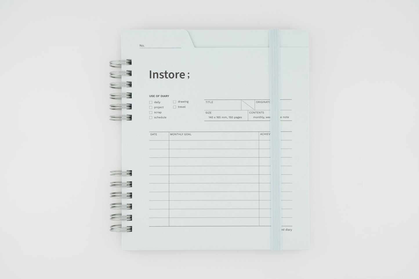 Instore Diary (Half-Year, Non-Dated)