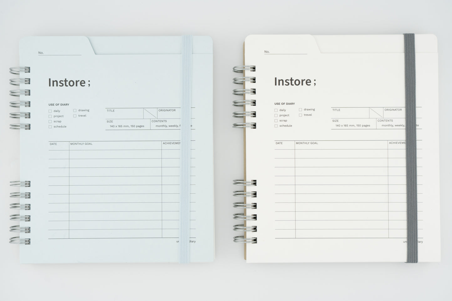 Instore Diary (Half-Year, Non-Dated)