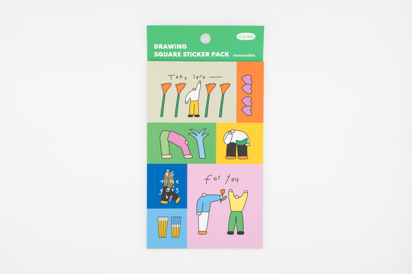 Little Things Drawing Square Sticker Pack
