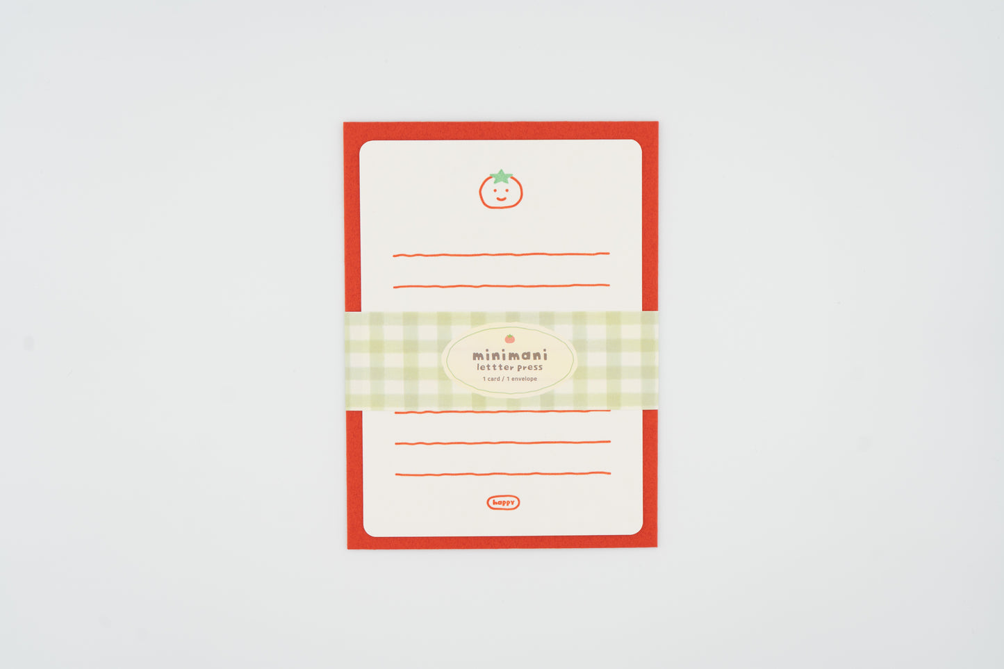 Minimani Letterpress Message Card