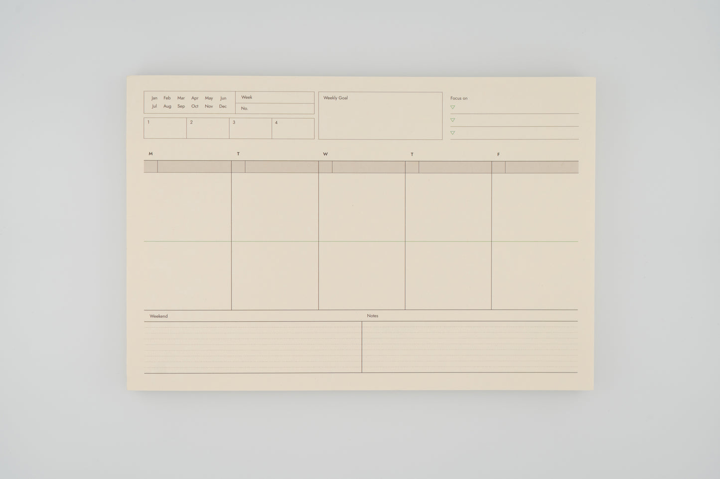Weekly Pad