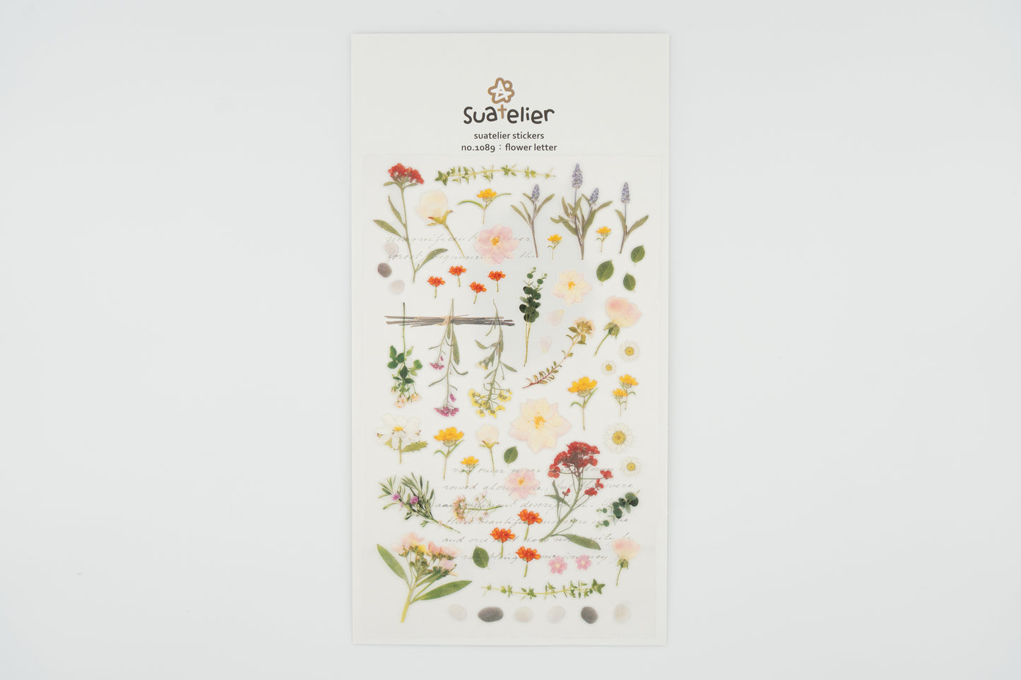 1089 Flower Letter Sticker Set