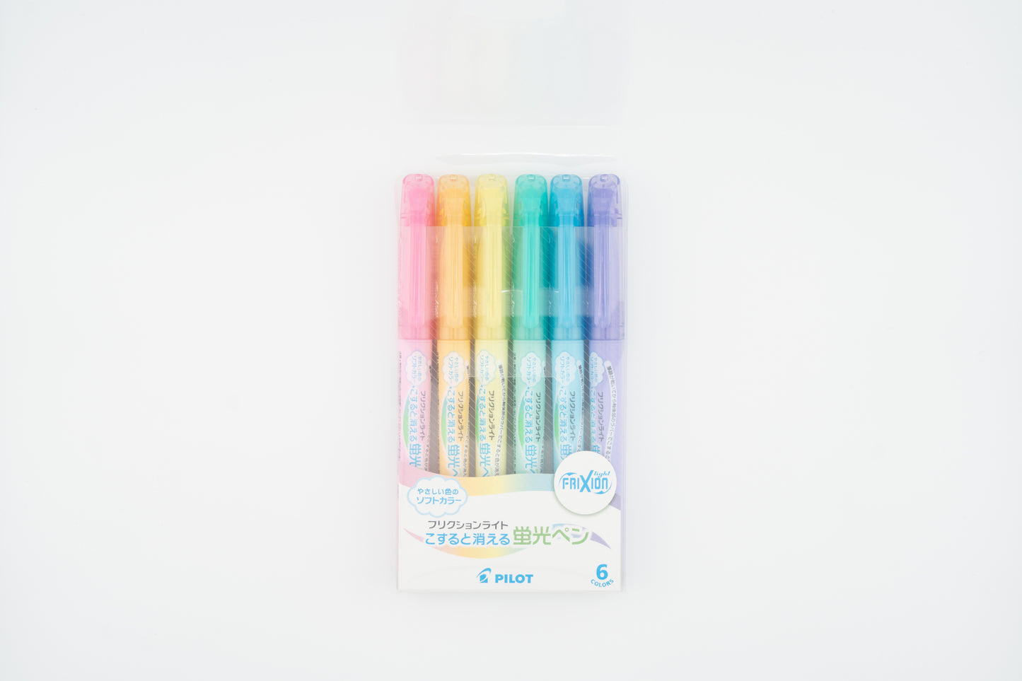 Pilot Frixion Light Erasable Hilighters Set of 6