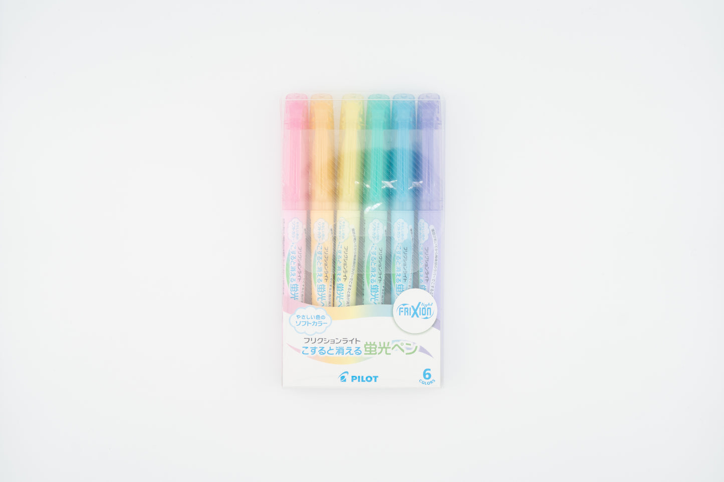 Pilot Frixion Light Erasable Hilighters Set of 6