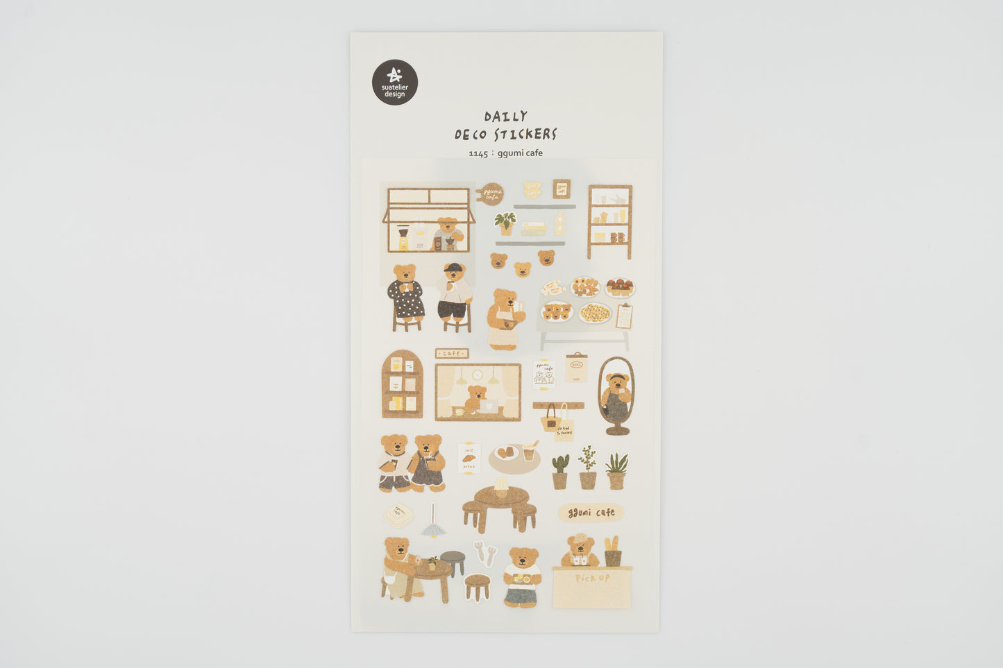 1145 Ggumi Cafe Sticker Set