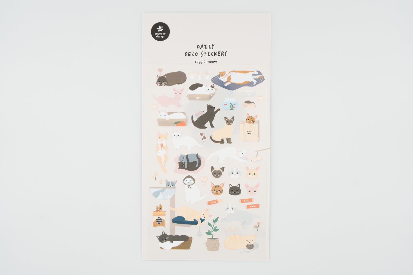 1093 Meow Sticker Set