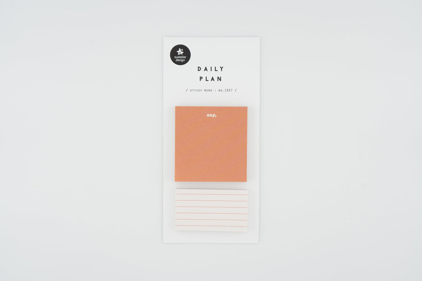 1927 Daily Plan.21 Sticky Memo