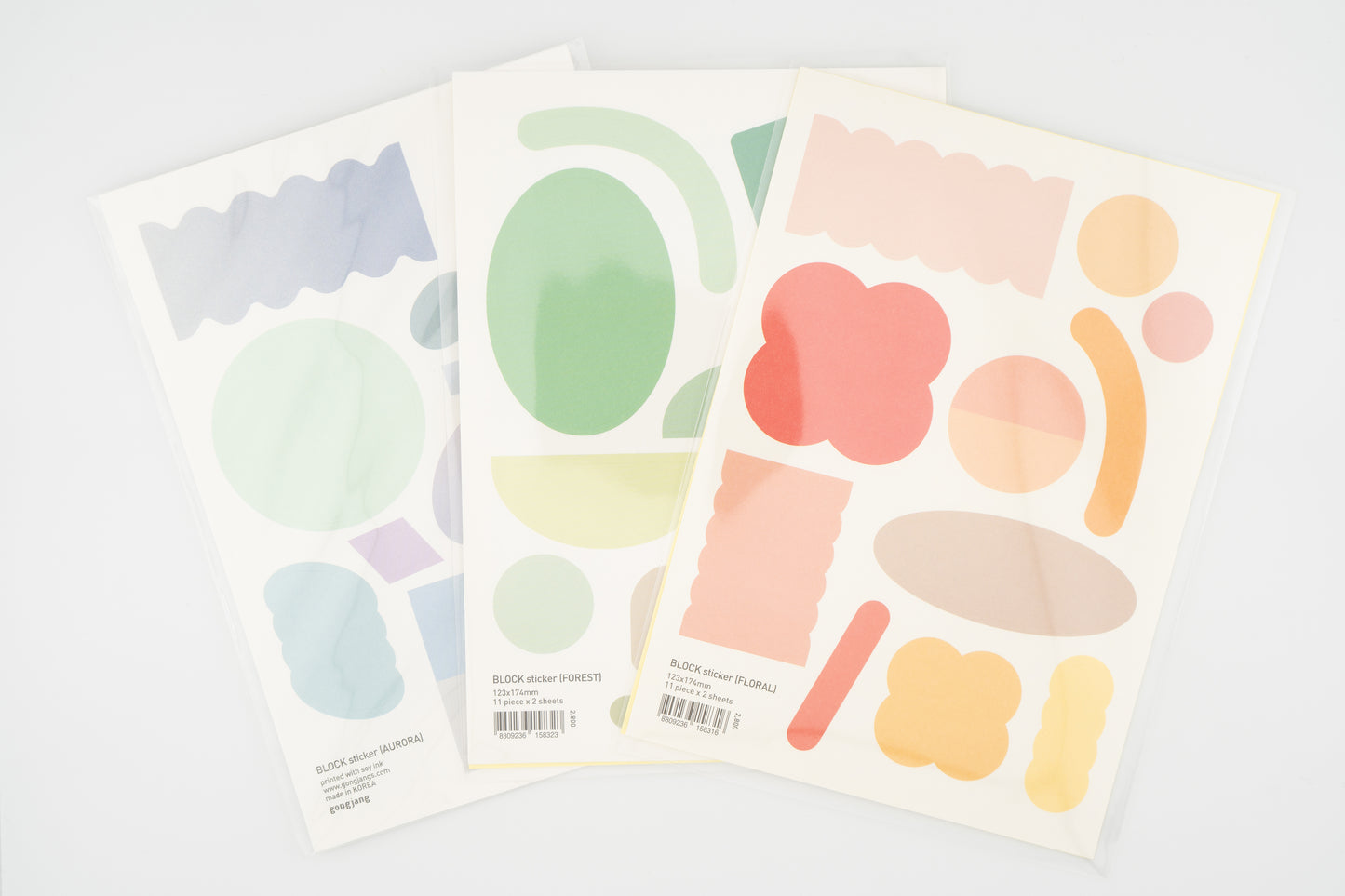 Block Sticker Set