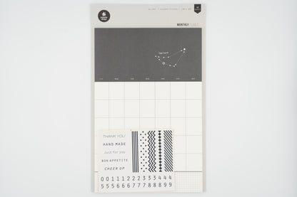 1053 Monthly Plan Calendar Sticker