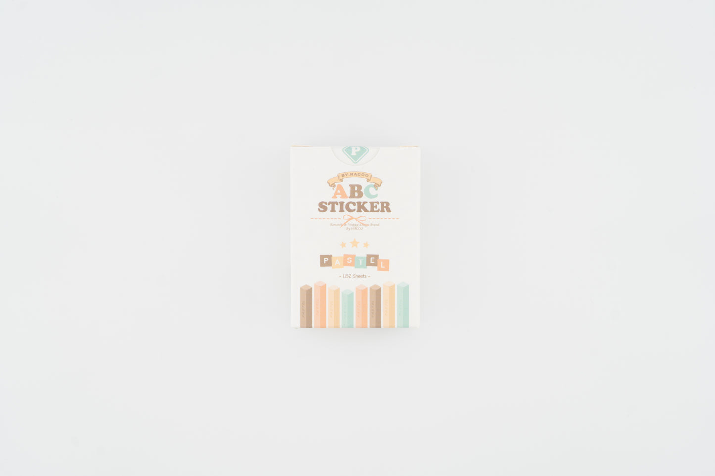 Alphabet Sticker Pack Pastel