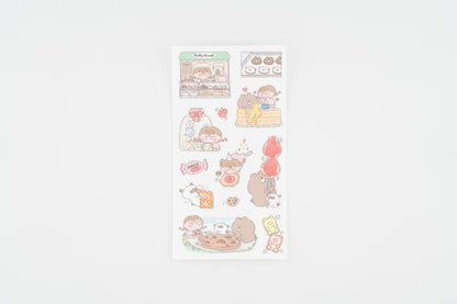 Fluffy Button Sticker Sheet -Charge Sweetness-