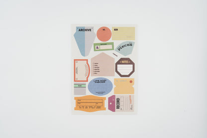 Life&Pieces Label Stickers Set