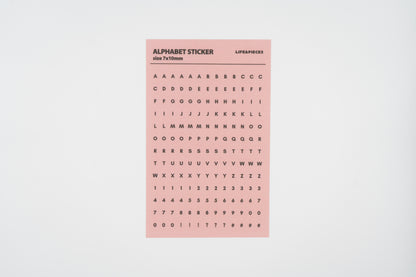 Life&Pieces Alphabet Stickers Set