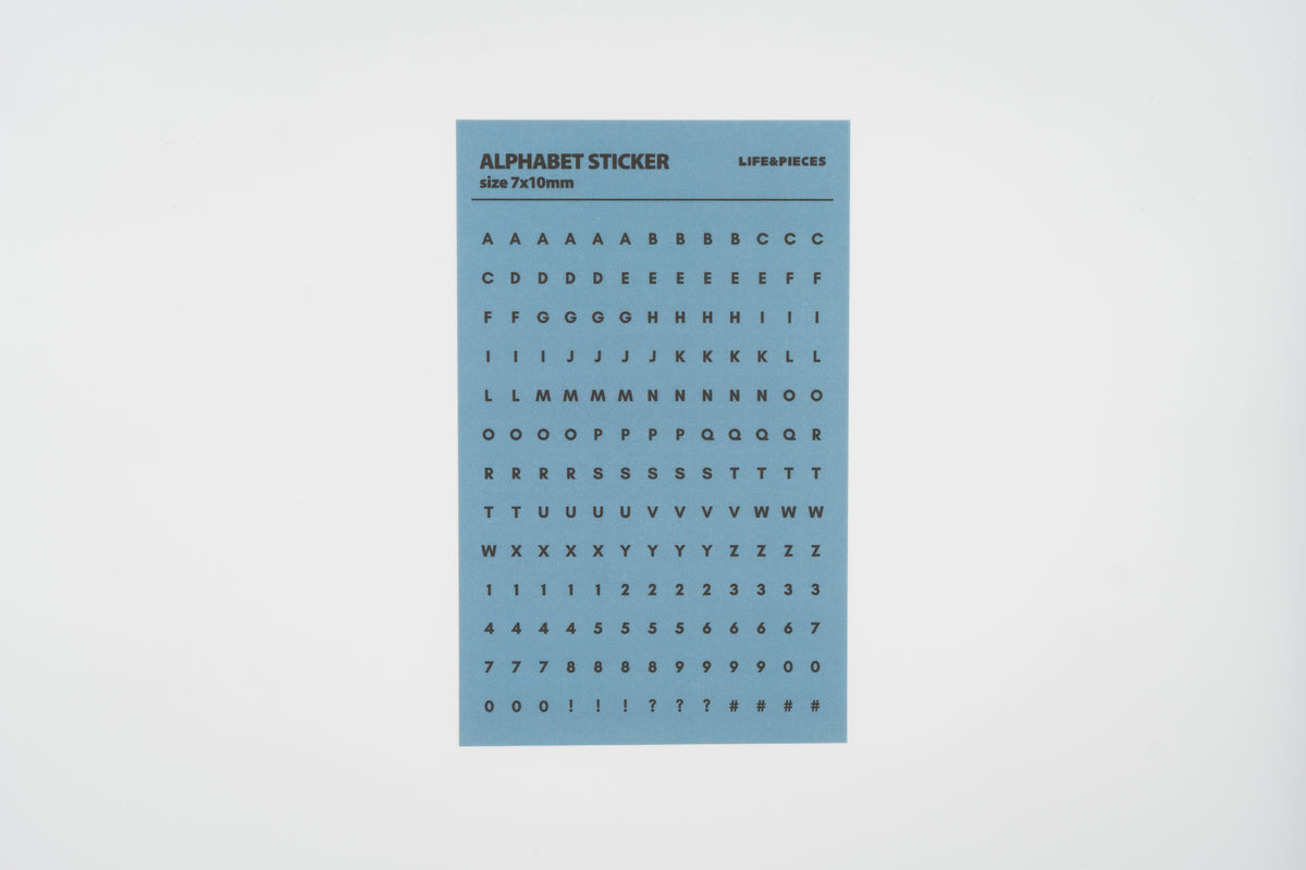 Life&Pieces Alphabet Stickers Set