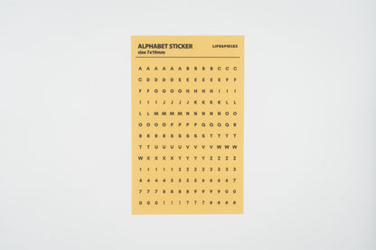 Life&Pieces Alphabet Stickers Set