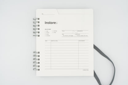 Instore Diary (Half-Year, Non-Dated)