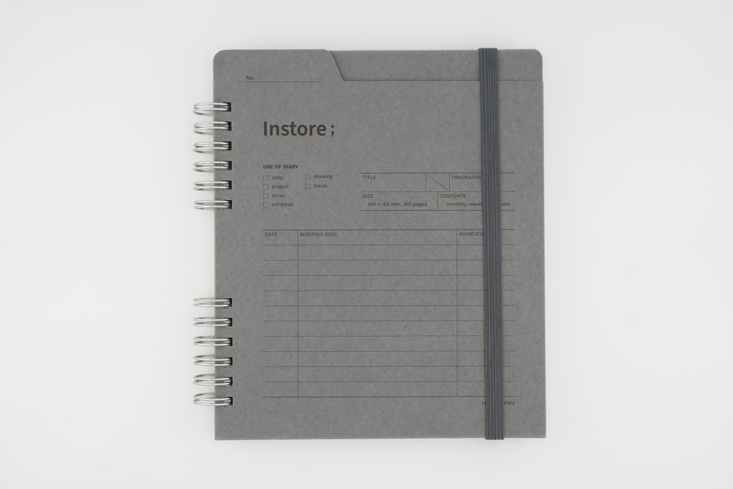 Instore Diary (Half-Year, Non-Dated)