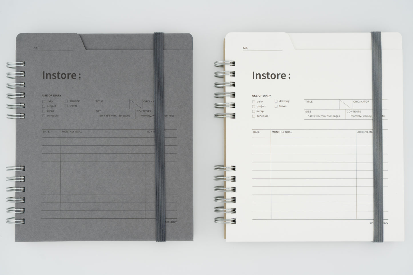 Instore Diary (Half-Year, Non-Dated)