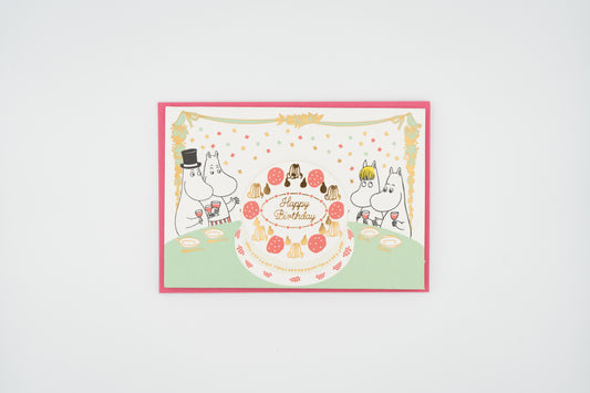 Moomin Happy Birthday Cake Card