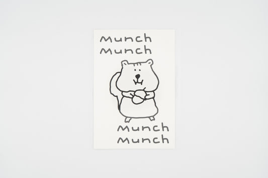 Doodle Postcard-Munch Munch