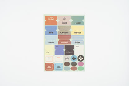 Life&Pieces Vintage Label Stickers Set