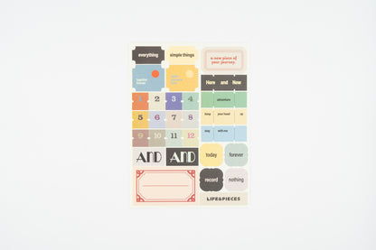 Life&Pieces Vintage Label Stickers Set