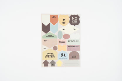 Life&Pieces Vintage Label Stickers Set