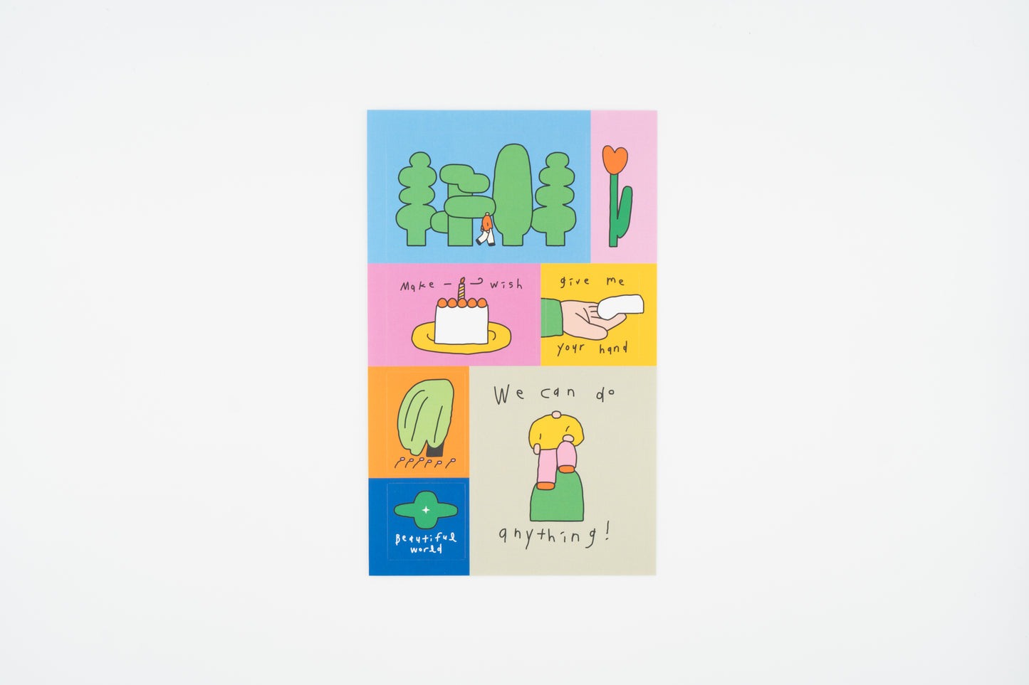 Little Things Drawing Square Sticker Pack