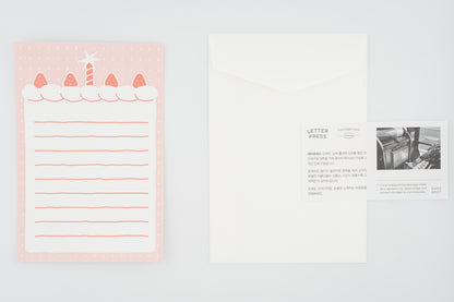 From The Heart Letter Press Message Card
