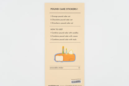 Pound Cake Stickers