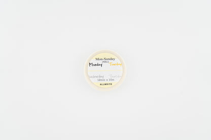 Monday-Sunday (Mix) White