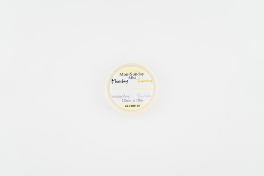Monday-Sunday (Mix) White