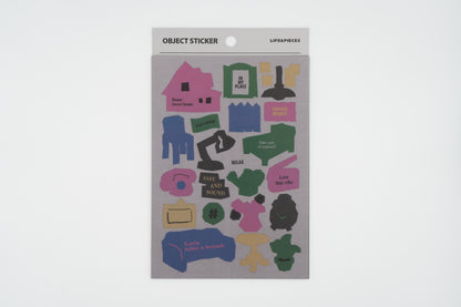 Life & Pieces Object Sticker Set