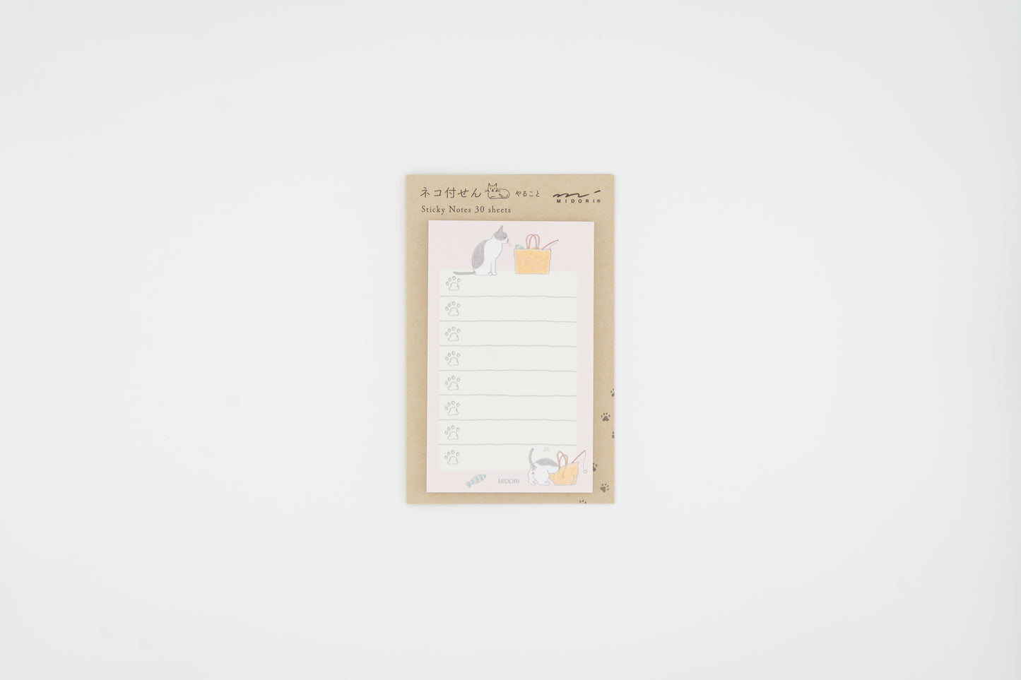 Midori To Do Cat Sticky Notes