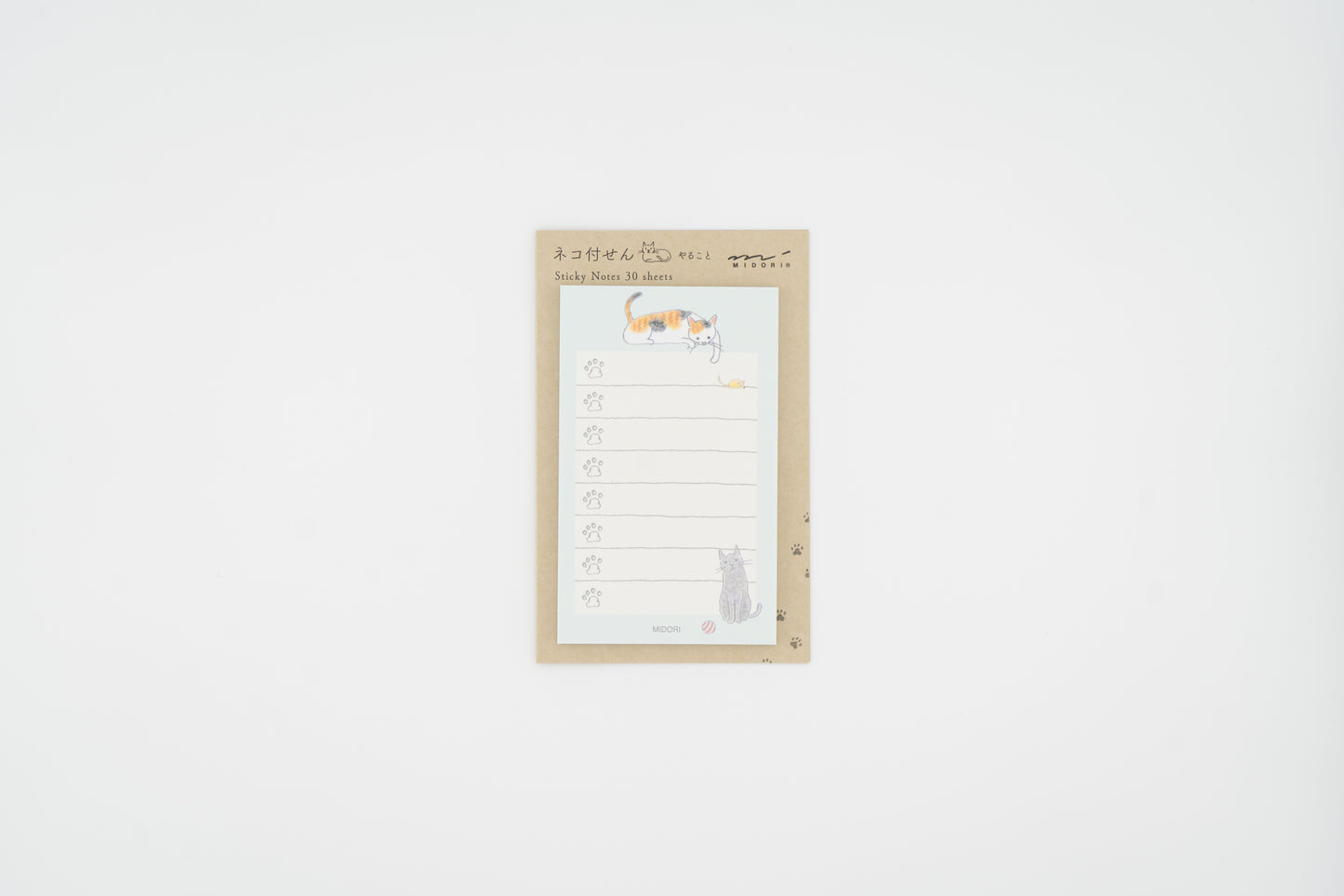 Midori To Do Cat Sticky Notes
