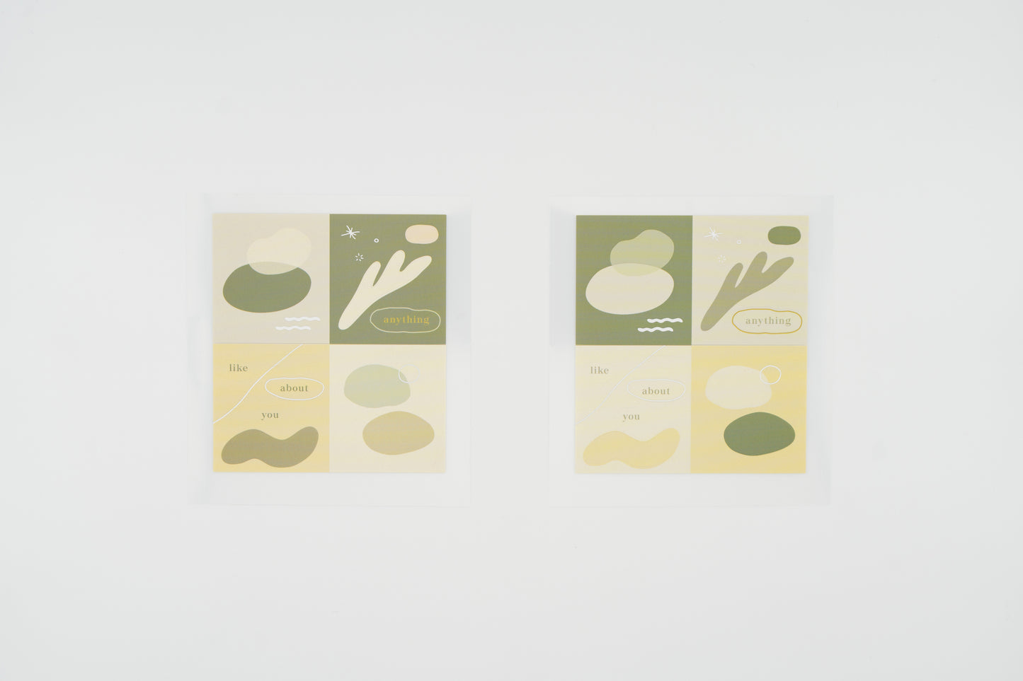 1654 Plain.50 Sticker Set