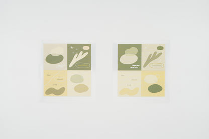 1654 Plain.50 Sticker Set