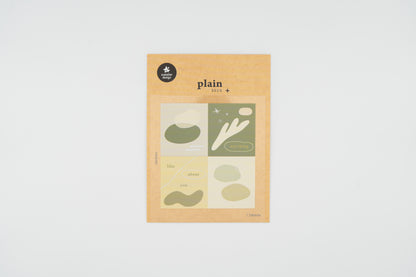 1654 Plain.50 Sticker Set