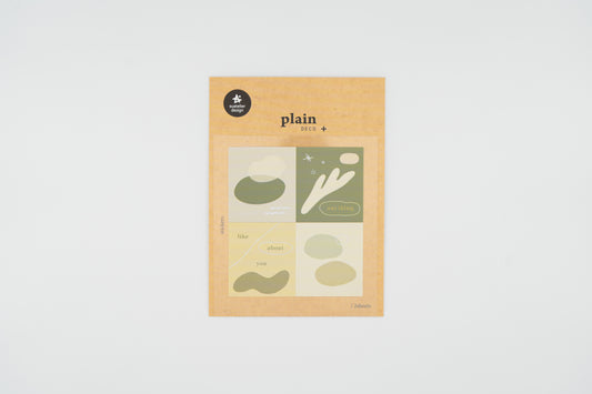 1654 Plain.50 Sticker Set