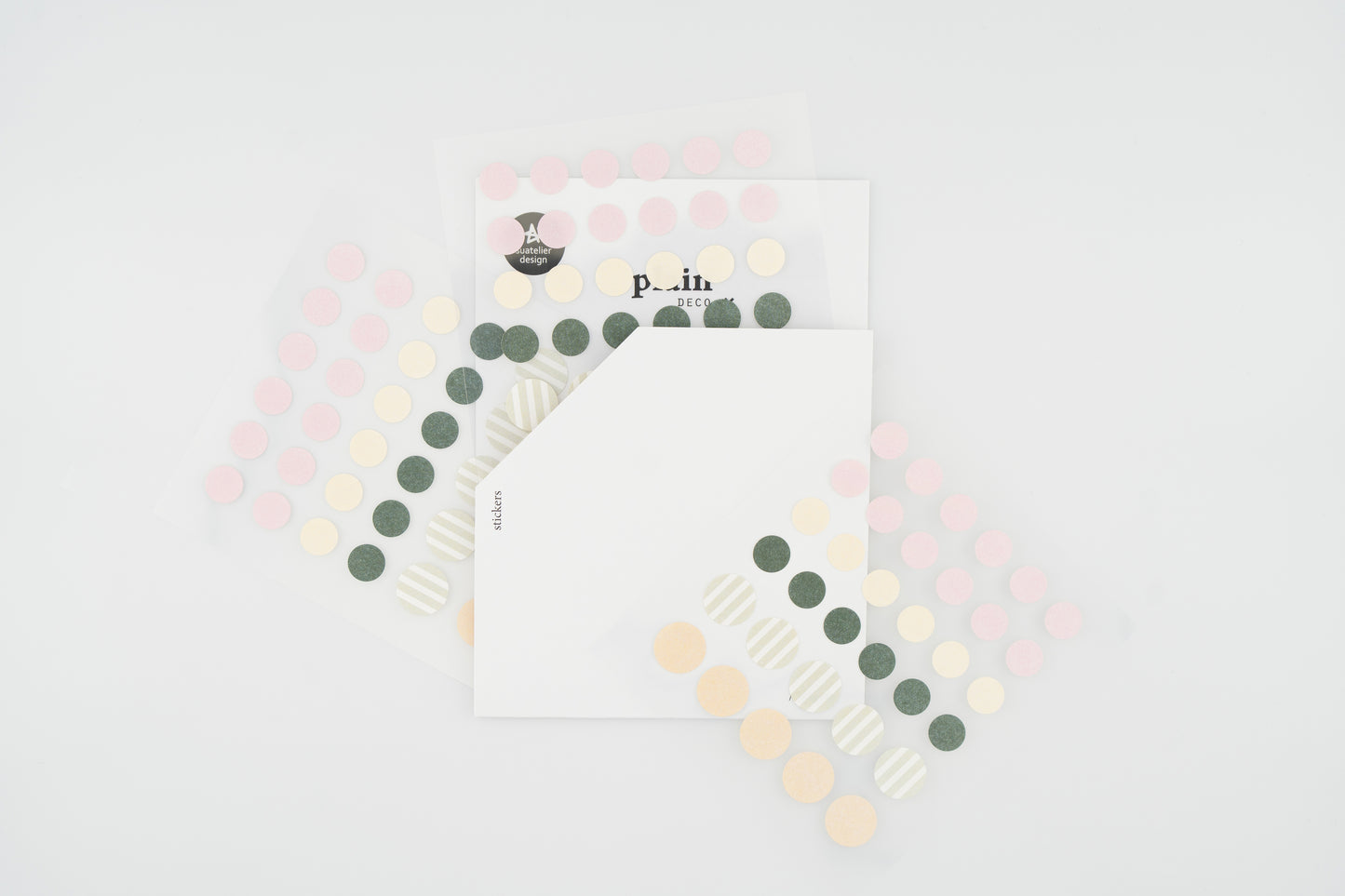 1674 Plain.70 Stickers Set