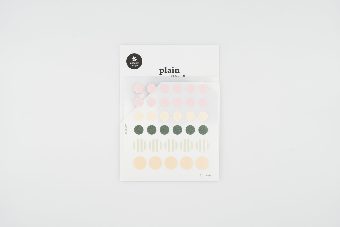 1674 Plain.70 Stickers Set