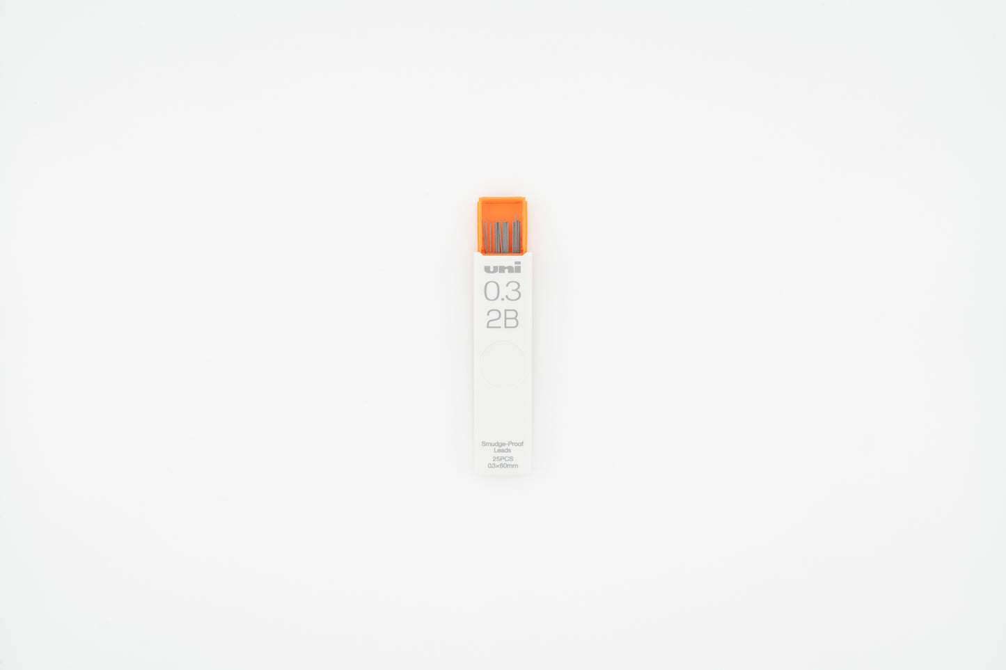 Uni Smudge-Proof Mechanical Pencil Lead 0.3mm 2B