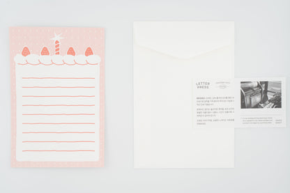 From The Heart Letter Press Message Card