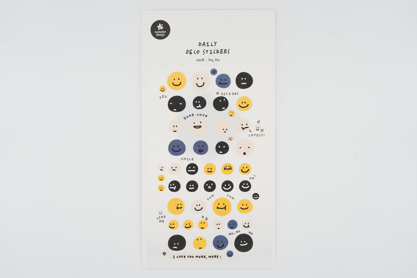 1076 Hu,Hu Sticker Set