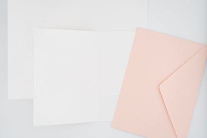 New White Wedding Card Set