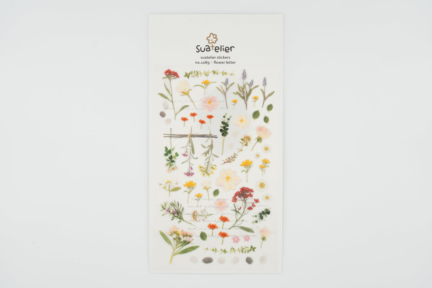 1089 Flower Letter Sticker Set