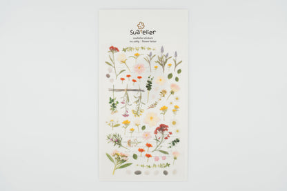 1089 Flower Letter Sticker Set