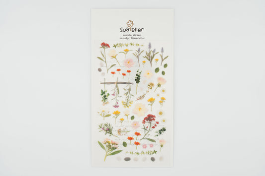1089 Flower Letter Sticker Set